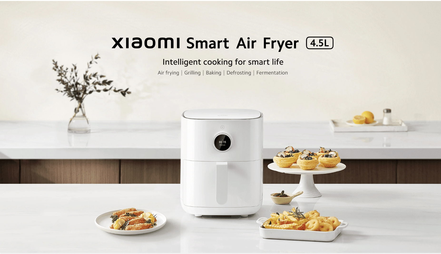 Xiaomi Smart Air Fryer 4.5 L: Smart, Healthy & Convenient Cooking in One Sleek Appliance