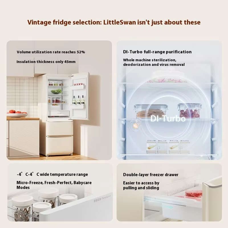 Youpin MINIJ 402L Return Edition Electric Three-door Refrigerator