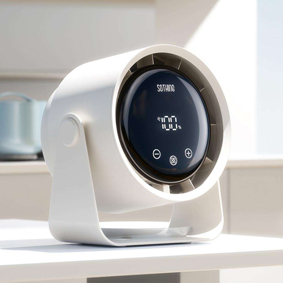 XIAOMIYOUPIN SOTHING Wall-Mounted Filter Desk Fan - Apricot