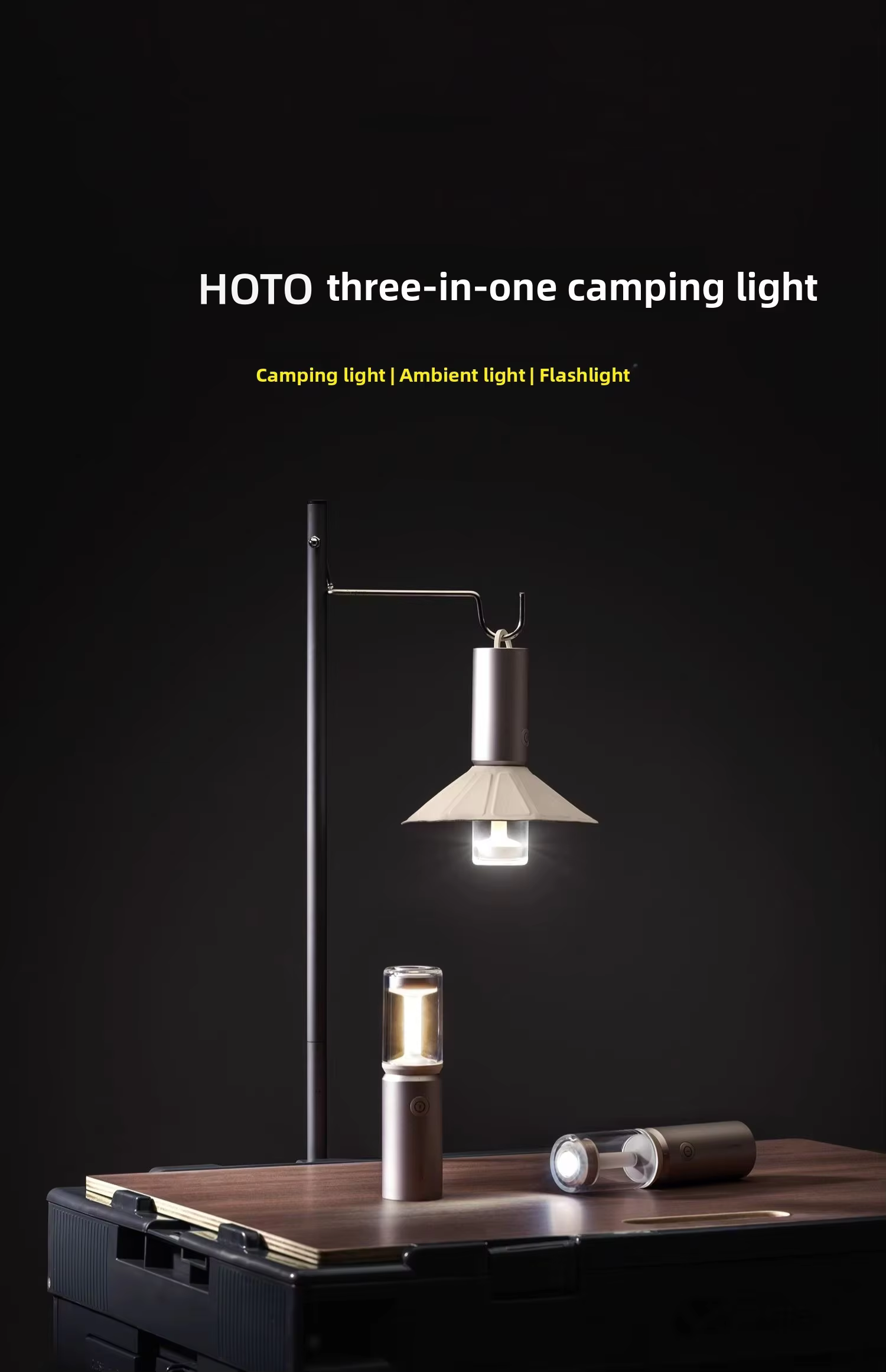 xiao mi youpin hoto three in one camping lamp -1