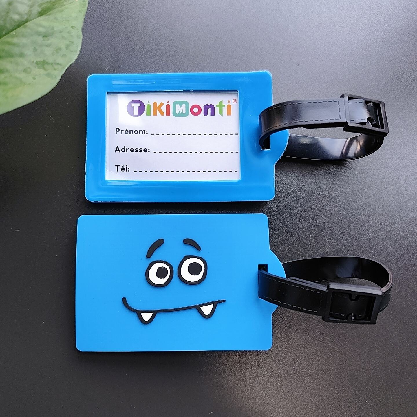 Personalisierte 3D-Logo-Silikon-Buchstaben-Namensschilder Kofferidentifikation Weich PVC Gummizahlenschutz