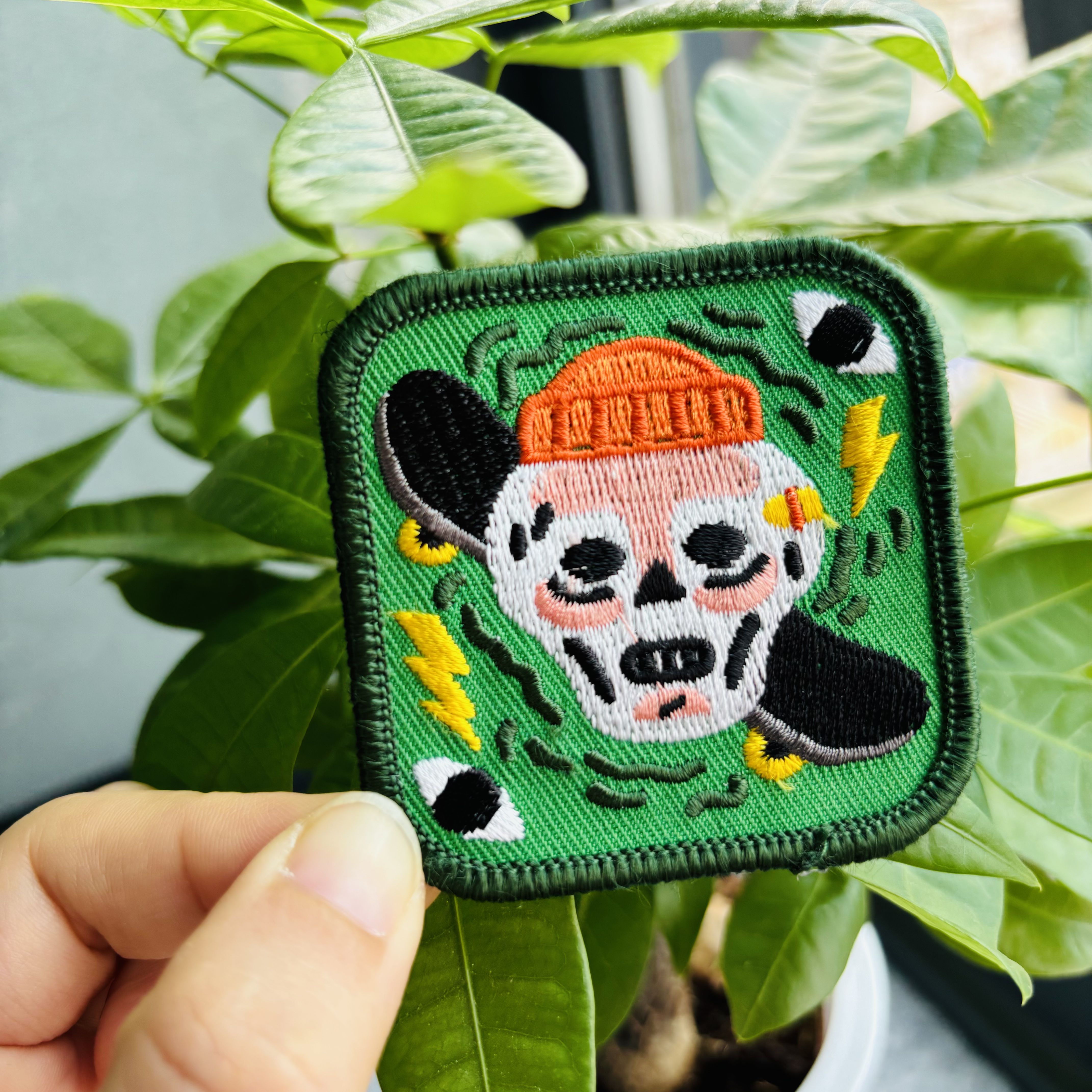 Toppe Ricamate con Occhi Punk Metallo Linea Accessori per Abbigliamento DIY