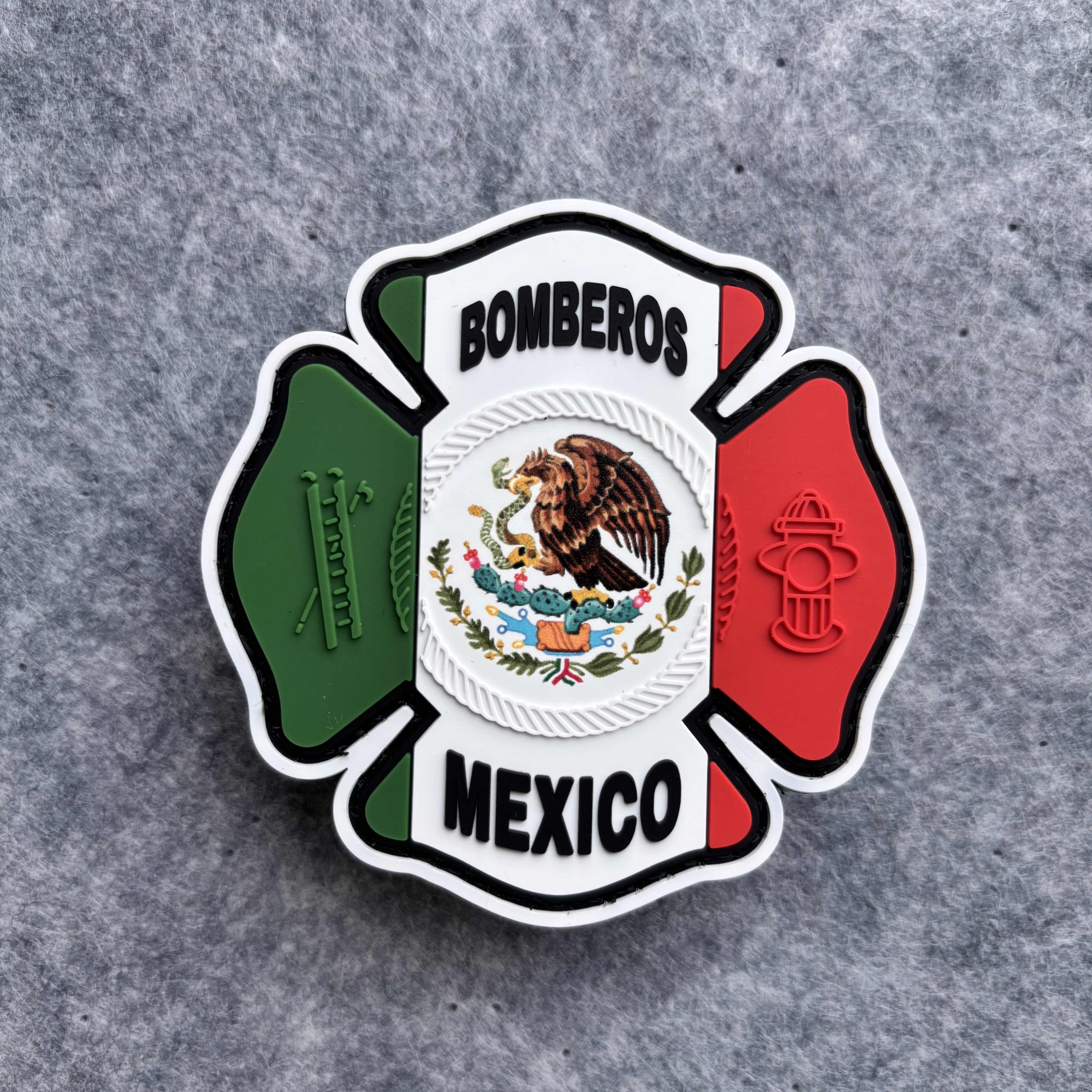 Hochwertige benutzerdefinierte Gummibadges mit Klettverschluss, Wärmebedrucktes embossiertes PVC-Logopatch