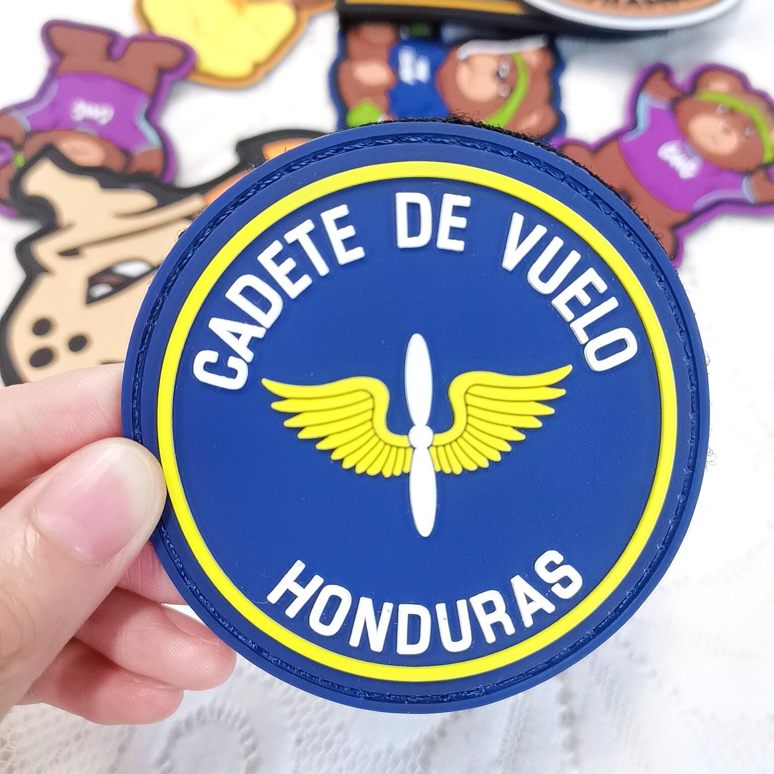 Nessun Minimo per Accessori per Abbigliamento Personalizzati, Badge in Gomma Morbida 3D con Logo per Cappelli da Applicare con Calore su Vestiti