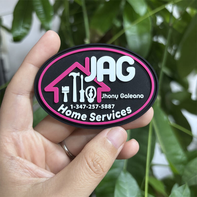 Custom PVC Rubber Patches for Apparel and Bags 