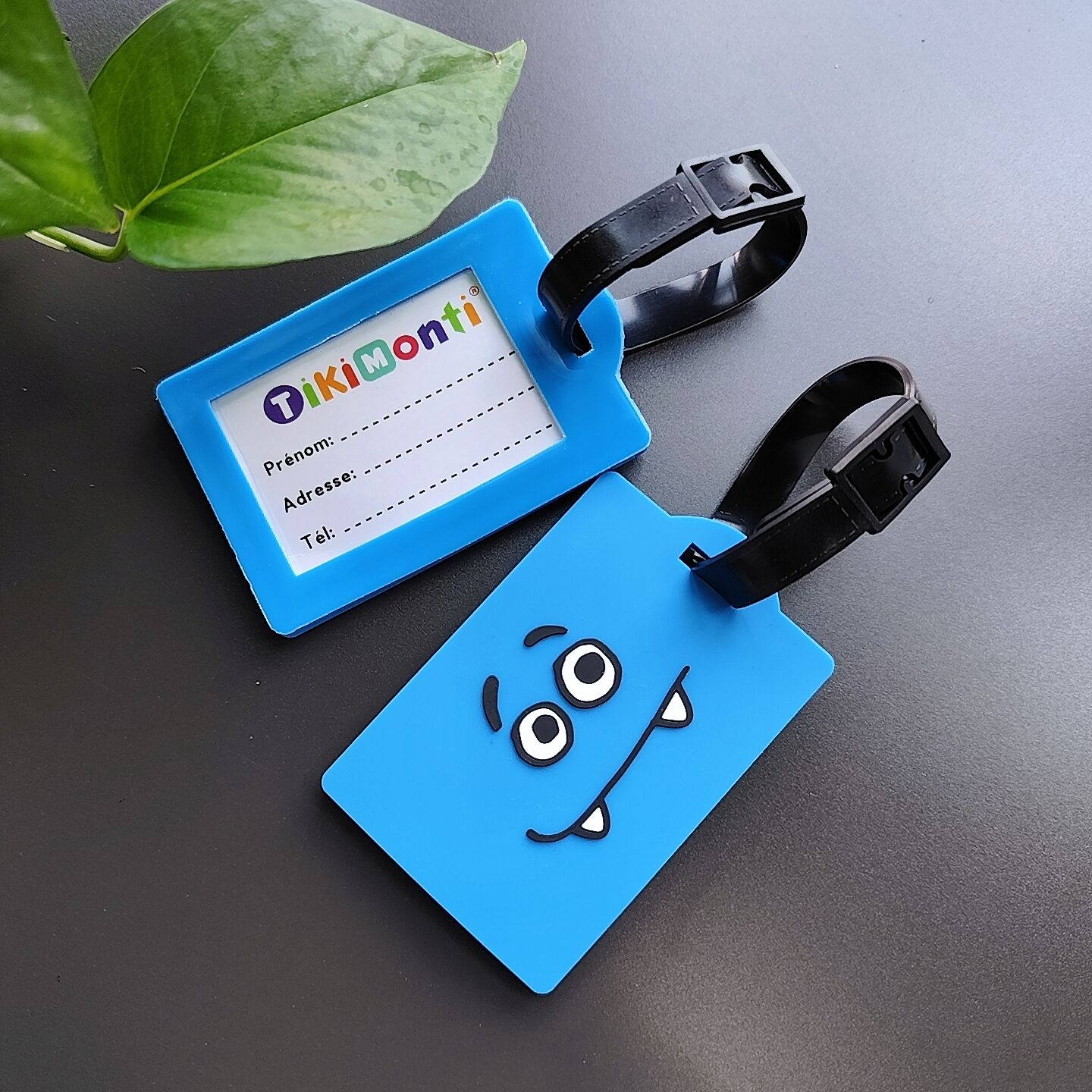 Reisegepäck-Marke Name ID personalisiert Premium echtes individuelles Leder PVC Rubber Gepäcktag angepasstes Design