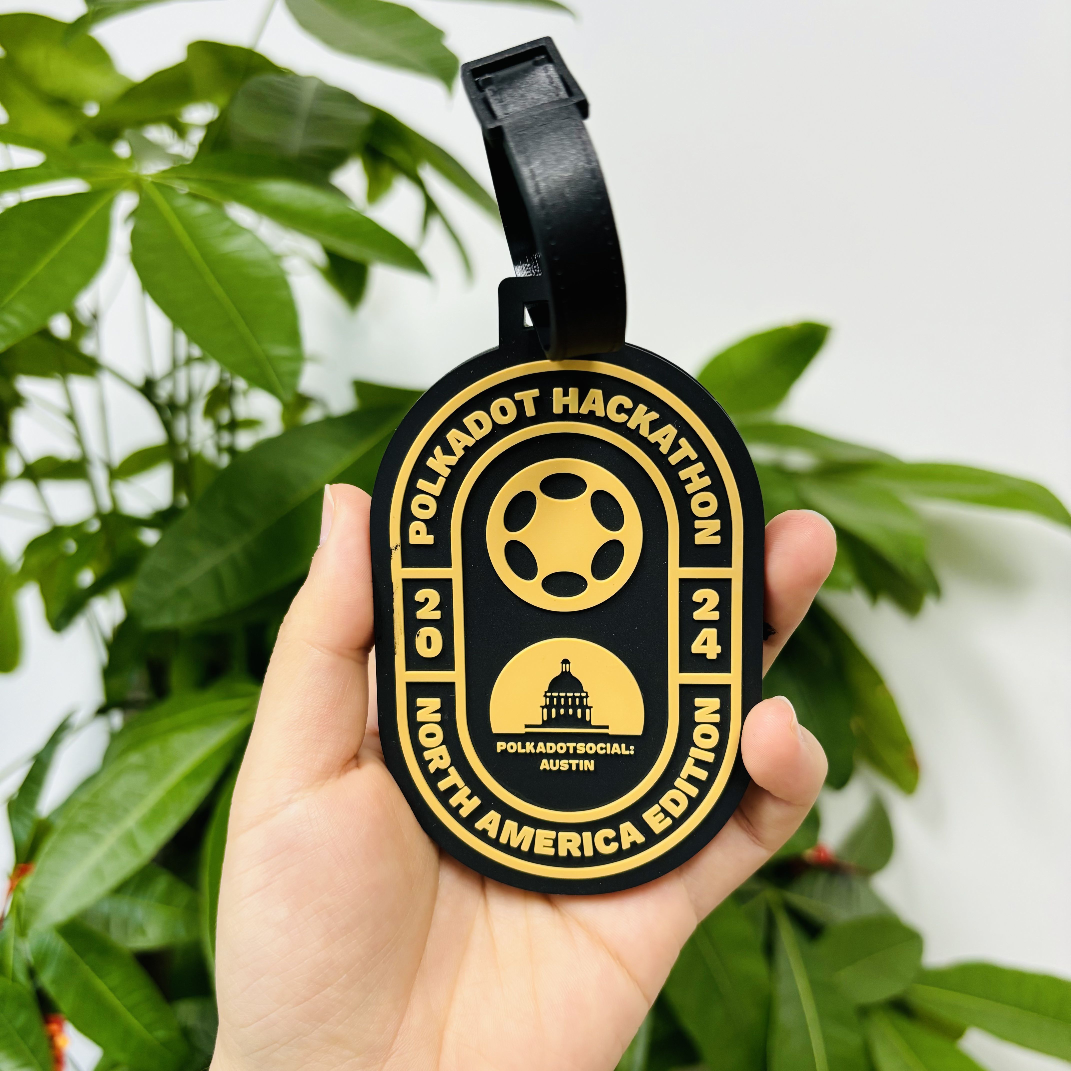 Etichette per bagagli personalizzate progettate dall'azienda produttrice, creative in PVC per viaggio