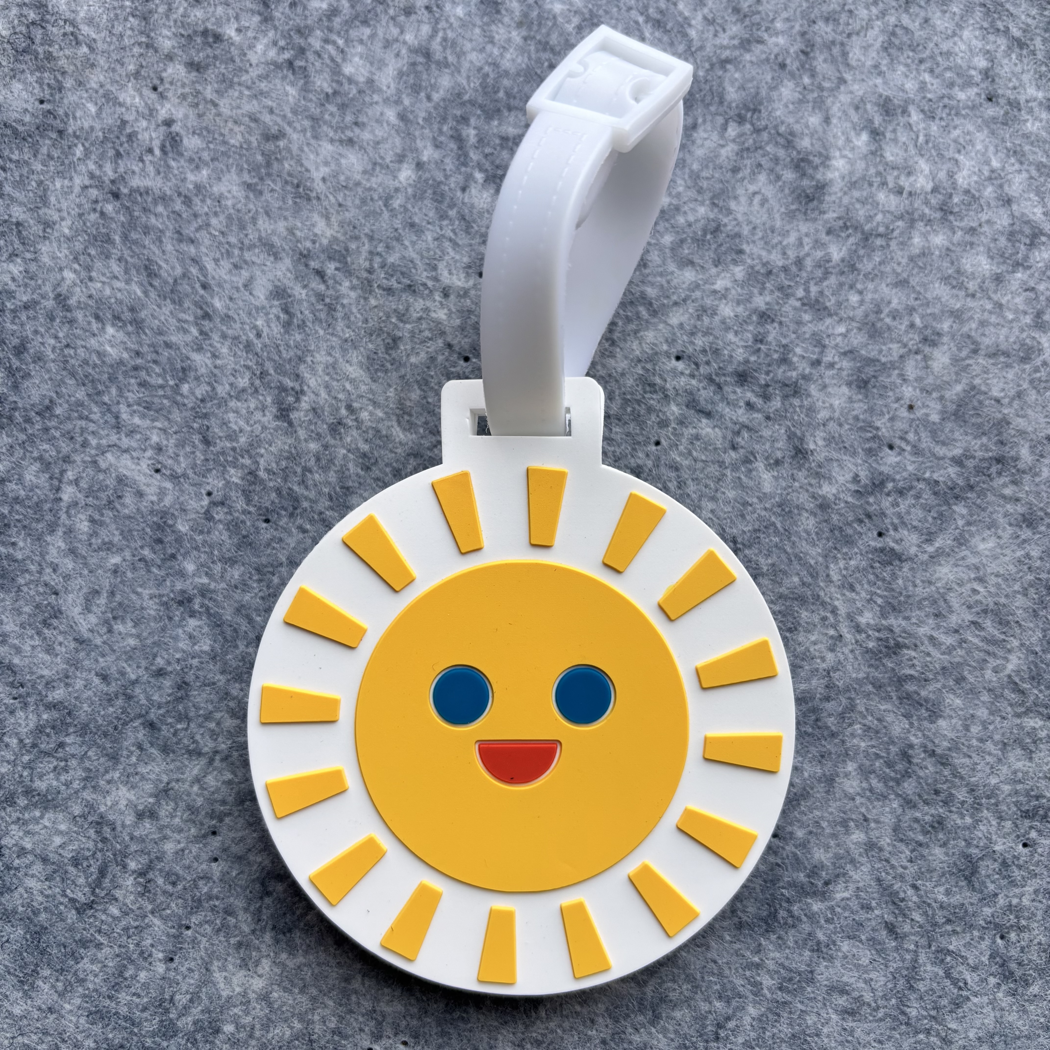 Individueller 3D-Logo-Silikon-Koffer-Reisetag Sublimationsbuchstabe Slogan Weicher Rubber-PVC-Gepäcktags
