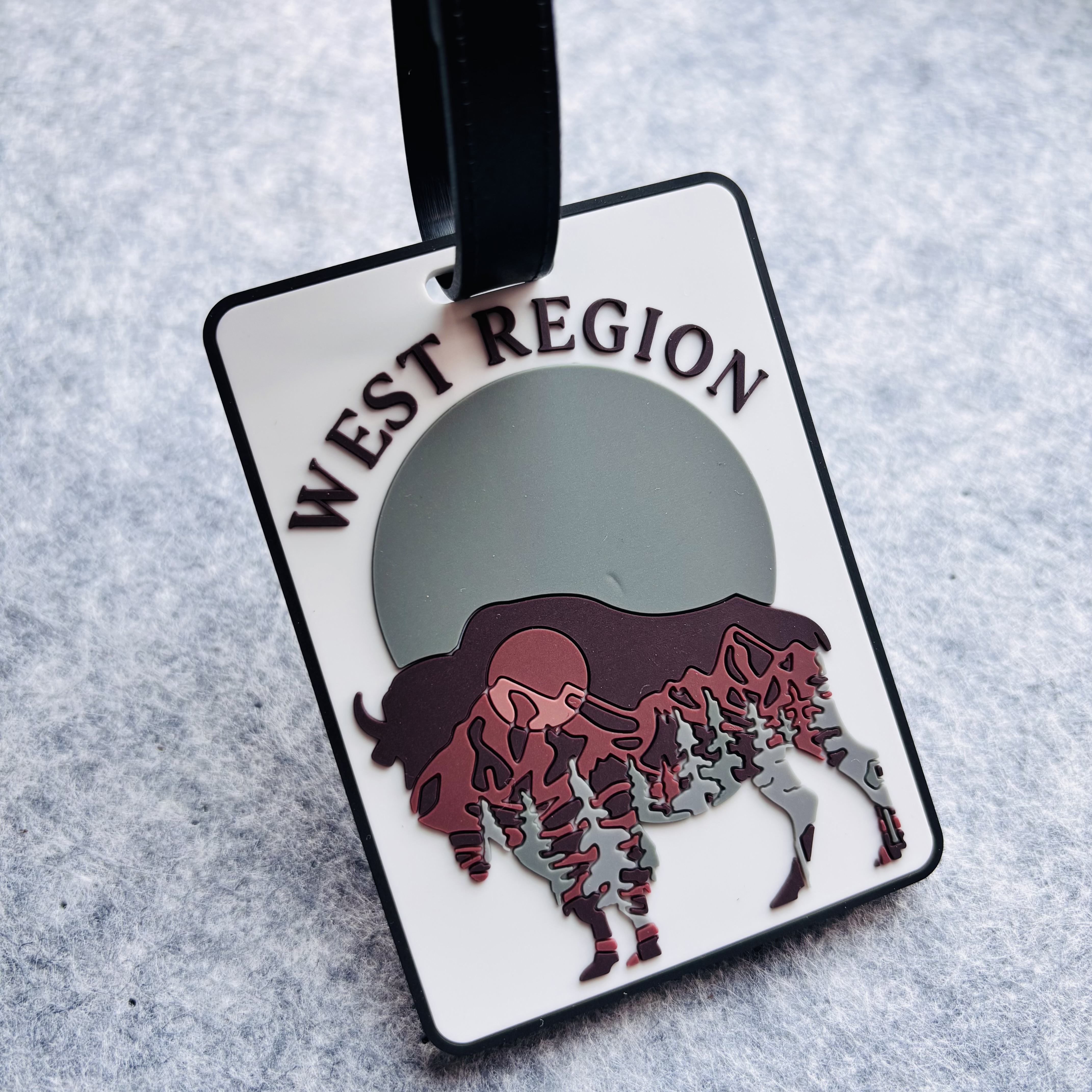 Personalisierter weicher PVC-Rubber-Wasserdicht-Koffer-Reisetag Personalisiertes 3D-Slogan-Name-ID-Gepäcktag