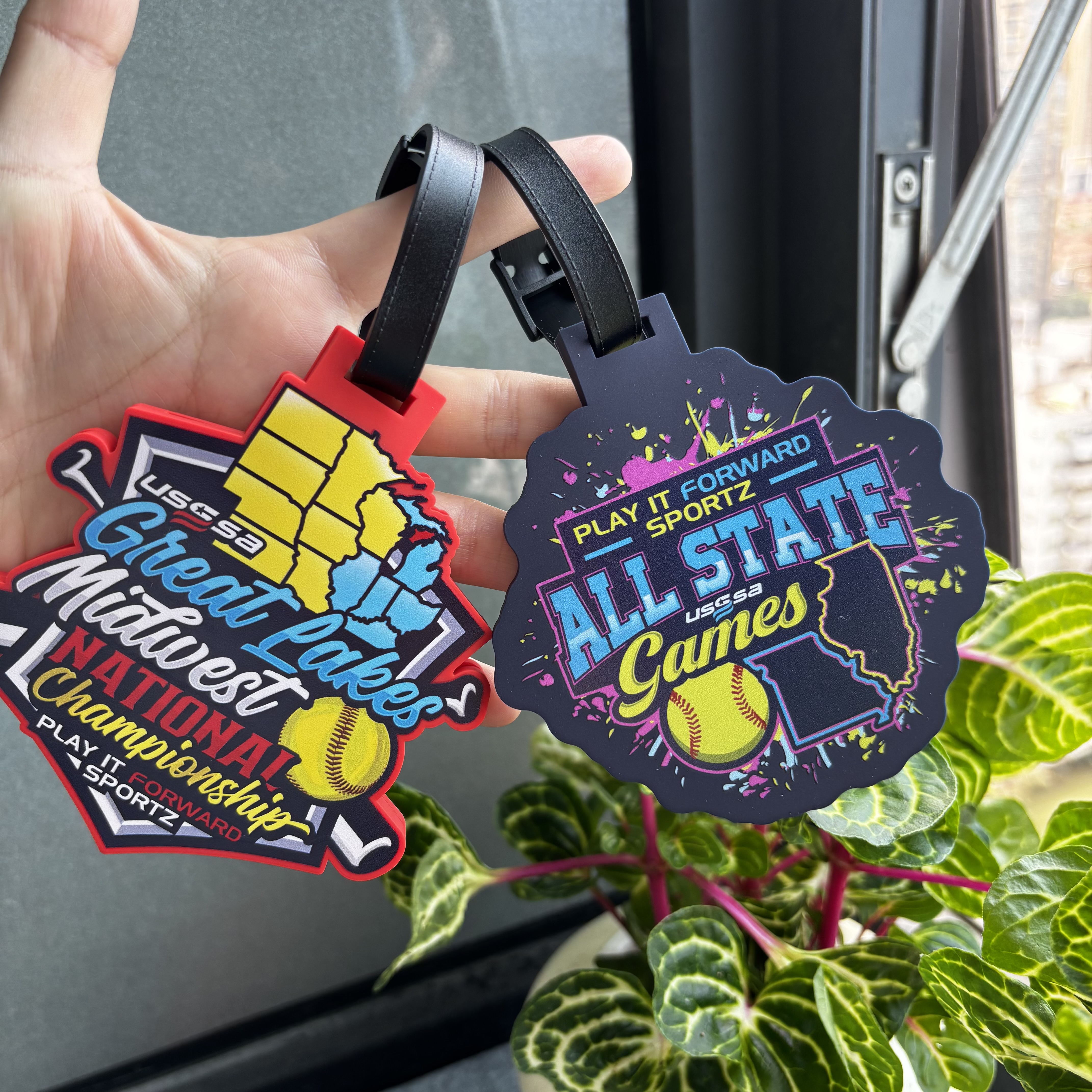 Etichette per Bagagli Personalizzate con Logo 3D Accessori da Viaggio in PVC morbido Etichetta Bagagli