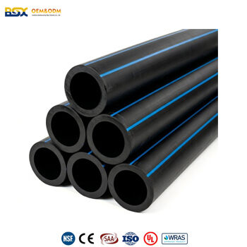 High-density polyethylene material ensures HDPE pipe durability in harsh environments.
