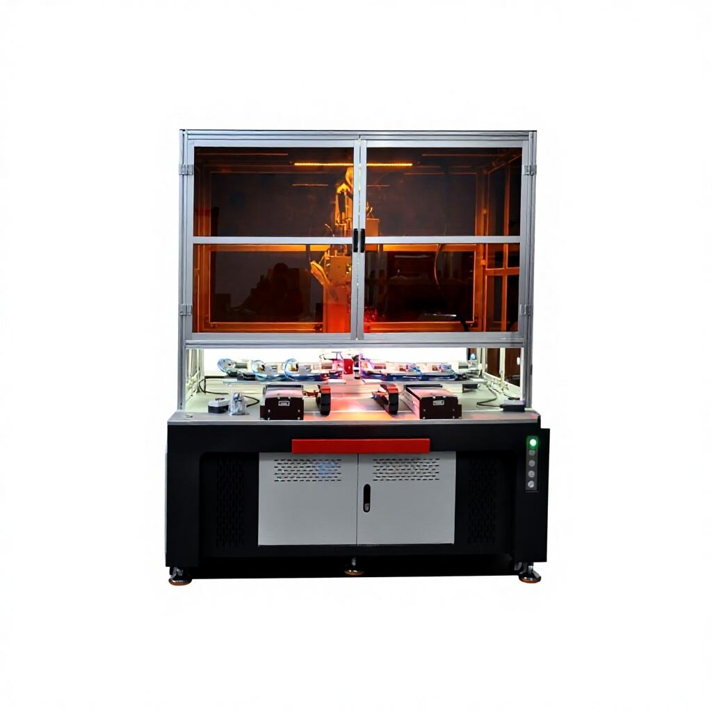 Dual-station vision laser welding machine