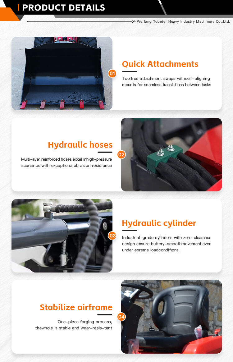 0.8 ton Mini Telescopic Loader H180T factory