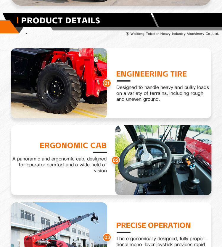 4.5 ton Construction Telehandler TR1840 details