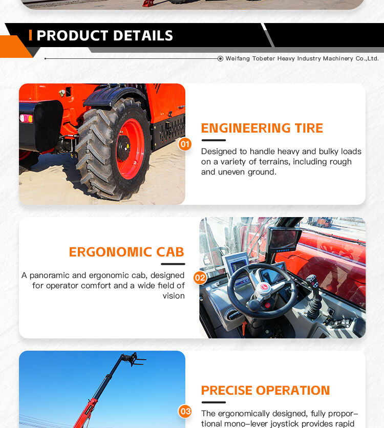 3.5 ton Long Reach Telehandler