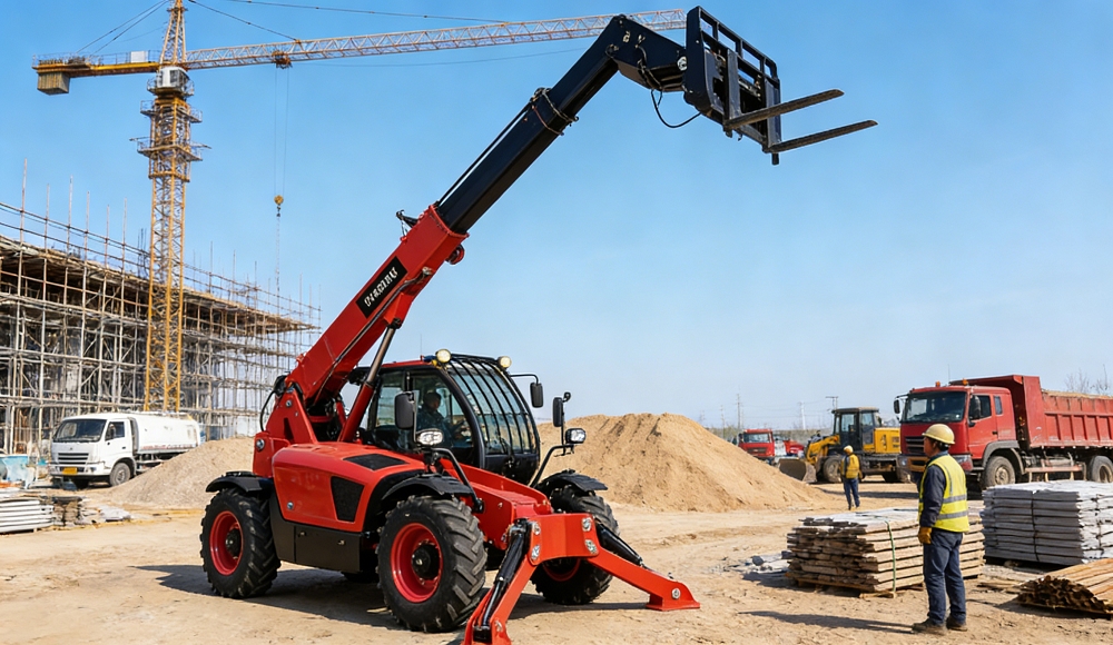 Small Telehandler Uses in Farming and Warehousing