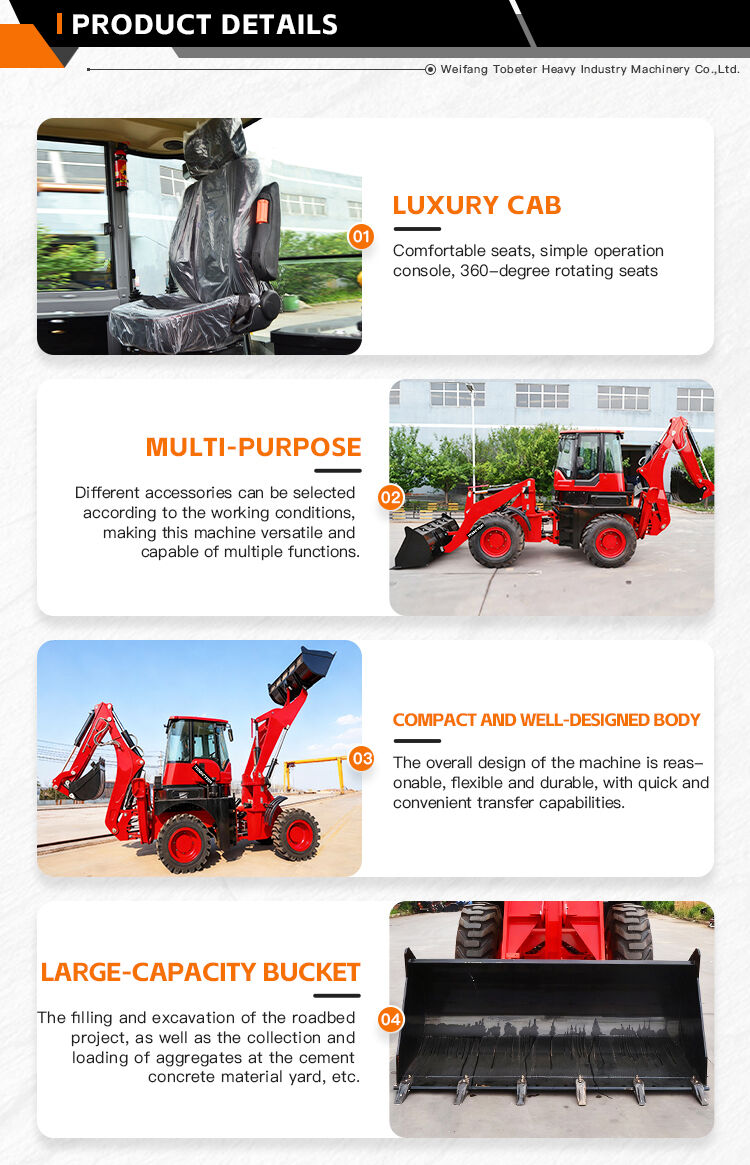 8 ton Backhoe Loader Features