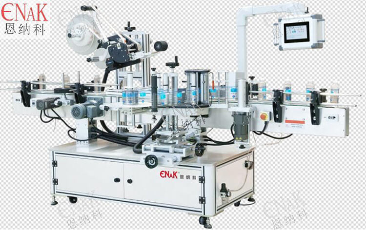 Fully automatic flat surface and double side labeling machine ENKB-11