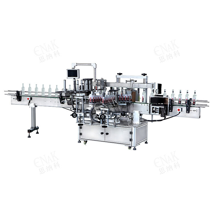 Fruit Juice Oil Bottle Automatic Double Self-adhesive labeling machine