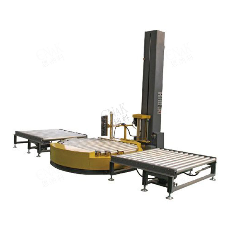 Full Automatic Prestretch Film Packaging Wrapper Pallet Wrapping Machinery ENKC-03