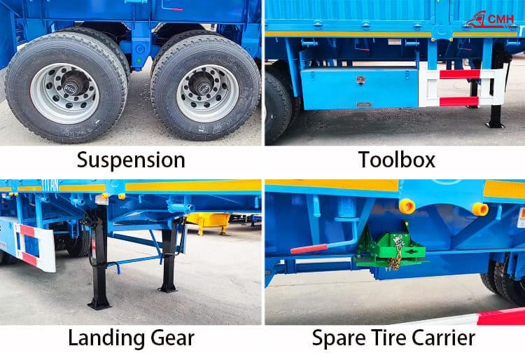 4 Axle Fence Cargo Semi Trailer