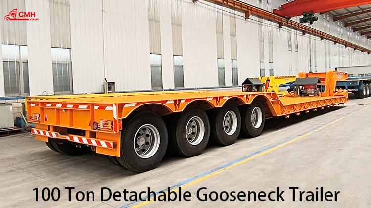New 2 Axle Removable Gooseneck Trailer