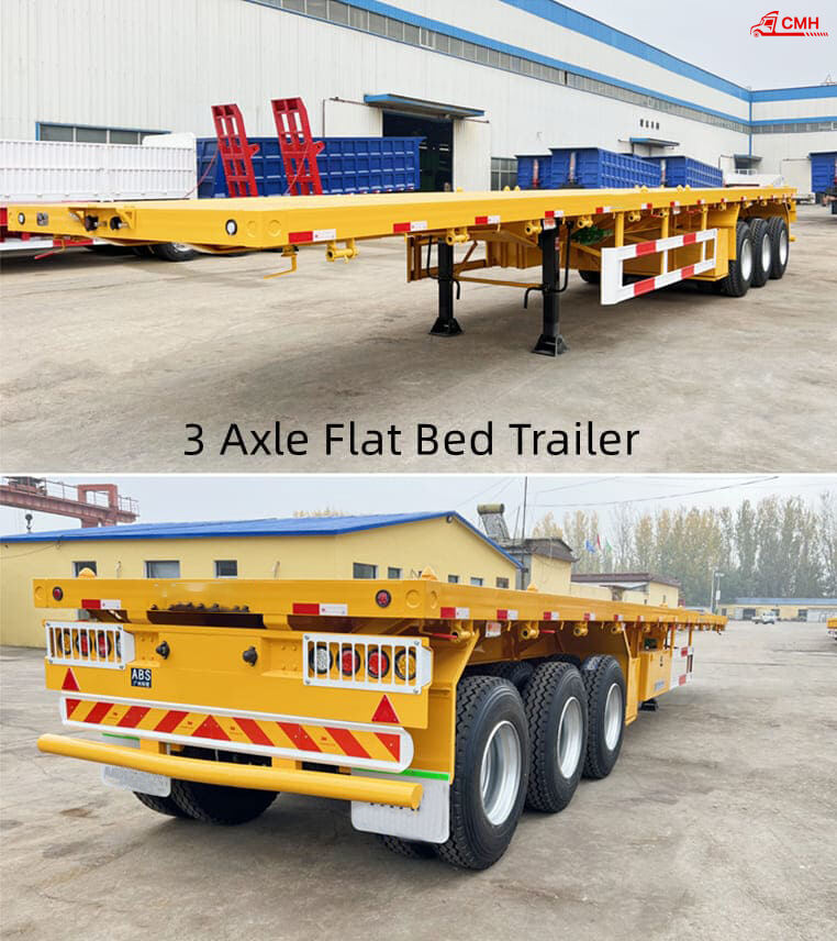 3 Axle Flat Bed Trailer