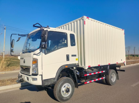 Howo 4x2 diesel Box truck for Export