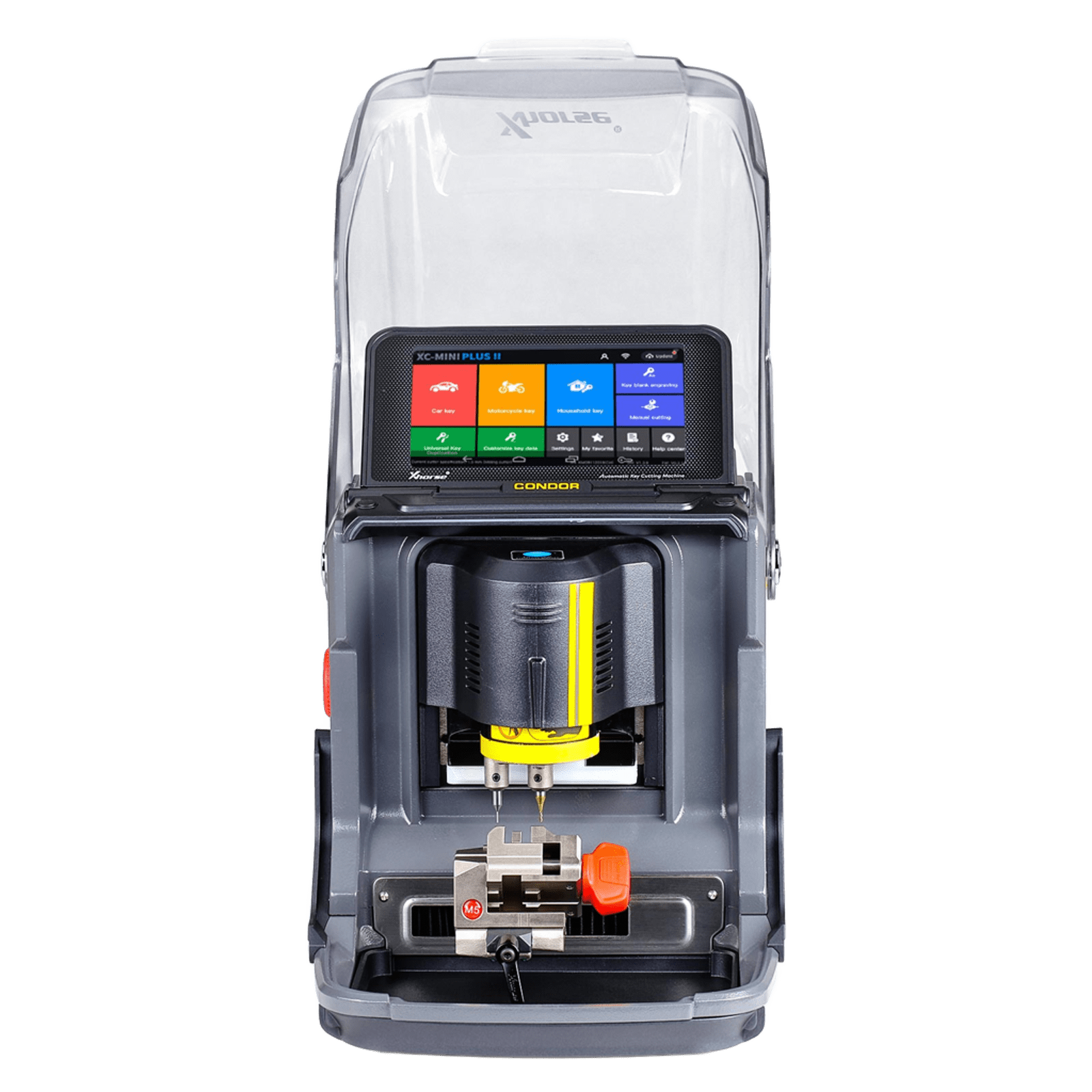 Máquina automática de corte de llaves CNC Xhorse Condor XC-MINI Plus II de segunda generación (pantalla integrada y abrazaderas M3/M5)