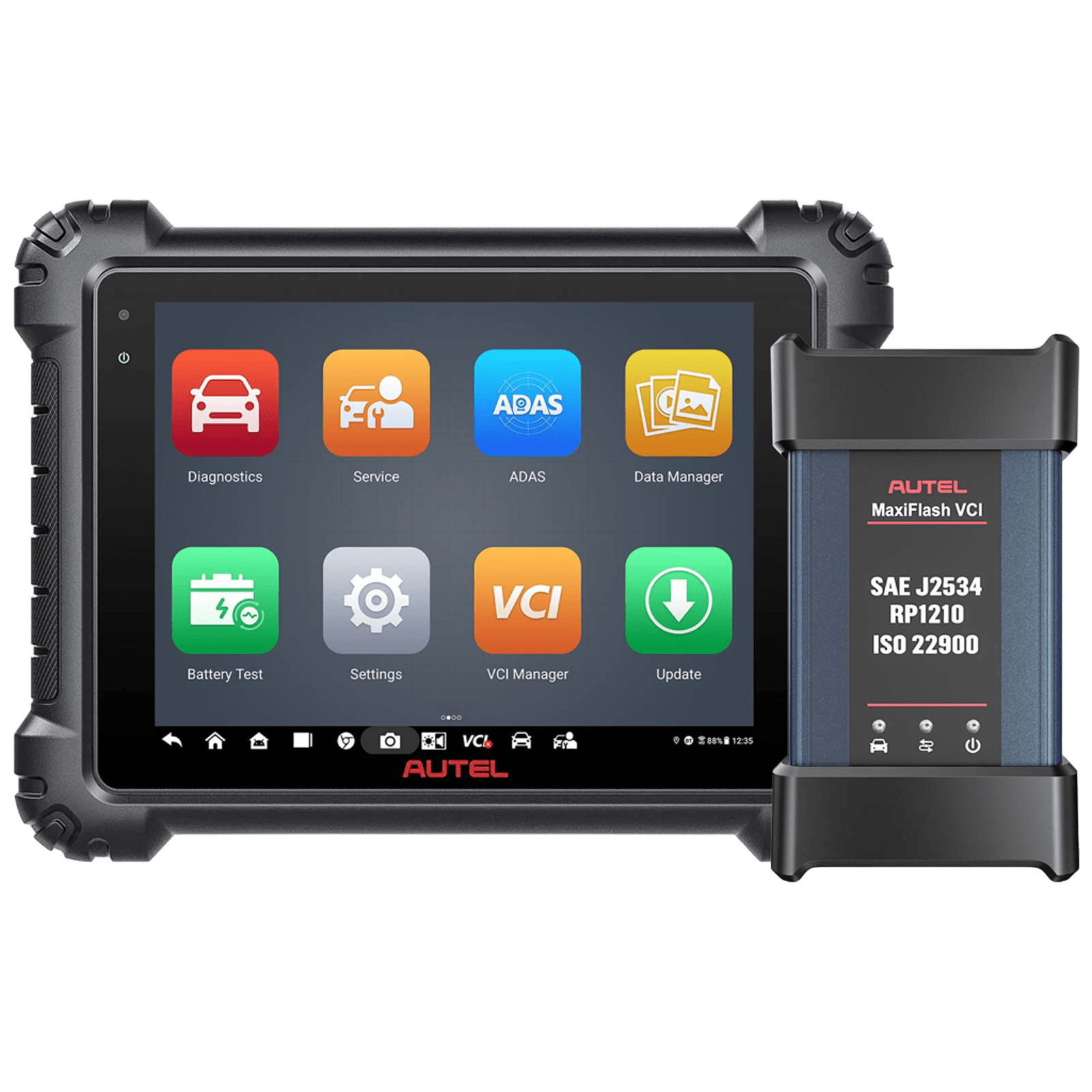 Equipo de diagnóstico automotriz Autel MaxiSys MS909 con VCI J2534 (mapeo de topología / CAN FD y DoIP)