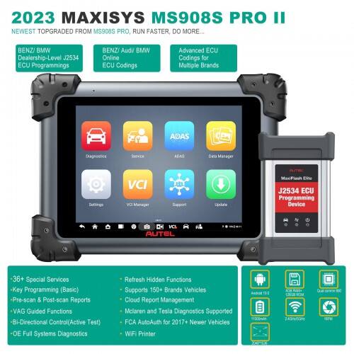 Herramienta de diagnóstico automotriz Autel Maxisys MS908S PRO II