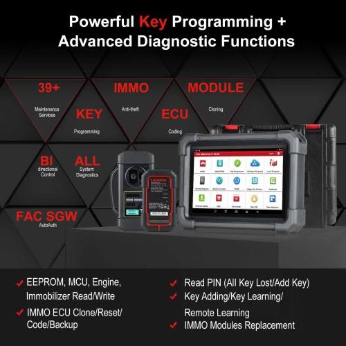 Programador de llaves automotrices LAUNCH X431 IMMO Plus