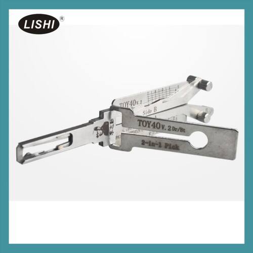 Kit auténtico de cerrajero Lishi 2 en 1: herramienta de apertura y decodificador de cerraduras (conjunto completo)