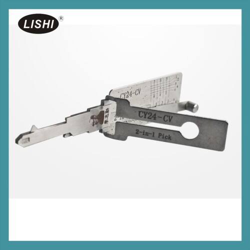 Kit auténtico de cerrajero Lishi 2 en 1: herramienta de apertura y decodificador de cerraduras (conjunto completo)