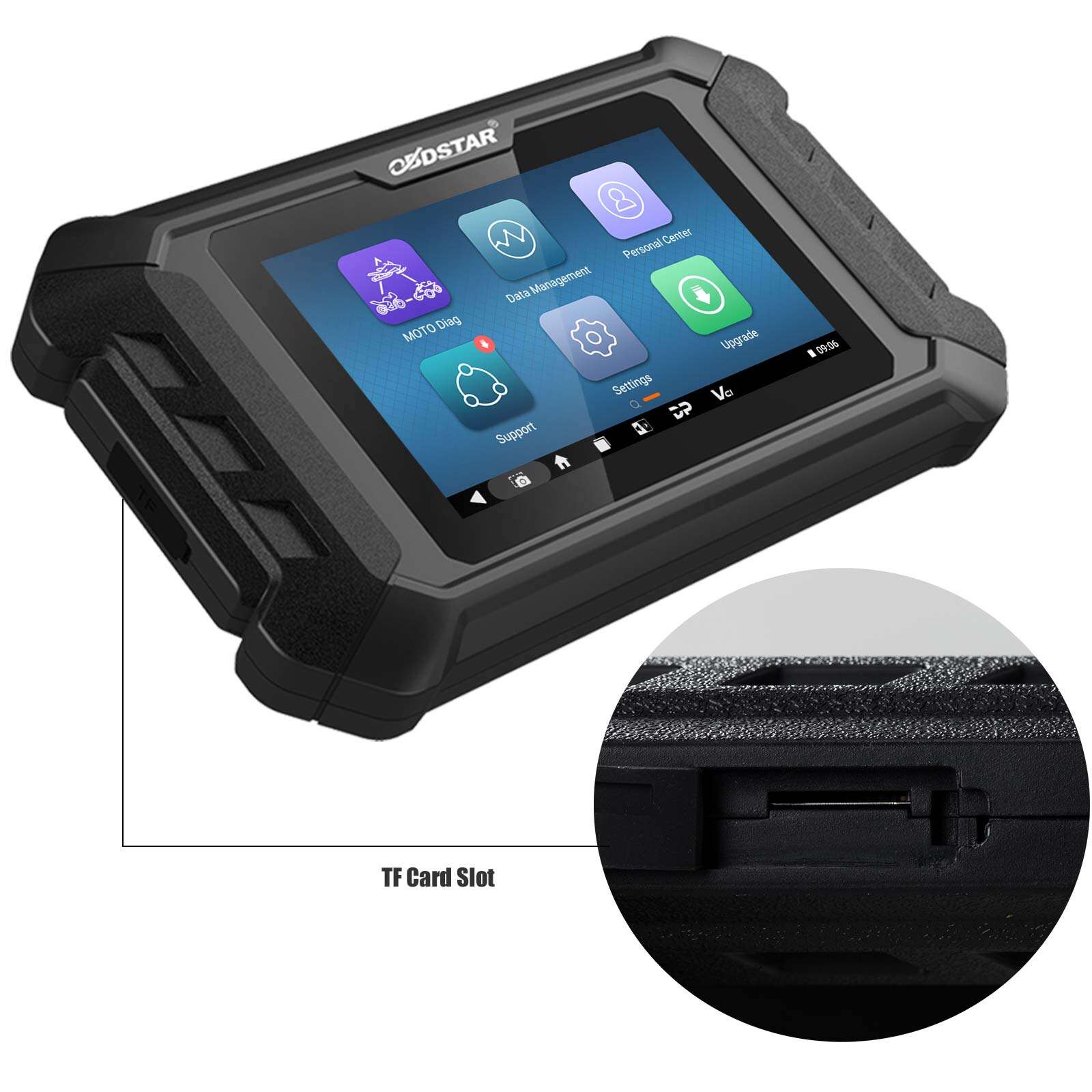 Herramienta de escaneo diagnóstico para motocicletas Triumph OBDSTAR iScan y programador de llaves (sistema de inmovilizador / purgado del sistema ABS)