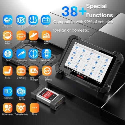 Tableta de diagnóstico automotriz Autel MaxiCOM MK908 PRO II