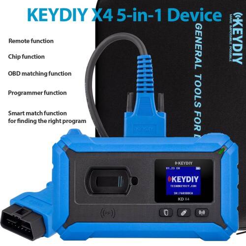 Programador de llaves para automóvil KEYDIY KD-X4 de 5 en 1