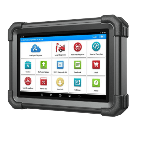 Herramienta de diagnóstico bidireccional para camiones pesados Launch X431 V+ SmartLink HD (regeneración de FAP / vehículos comerciales de 12 y 24 V)