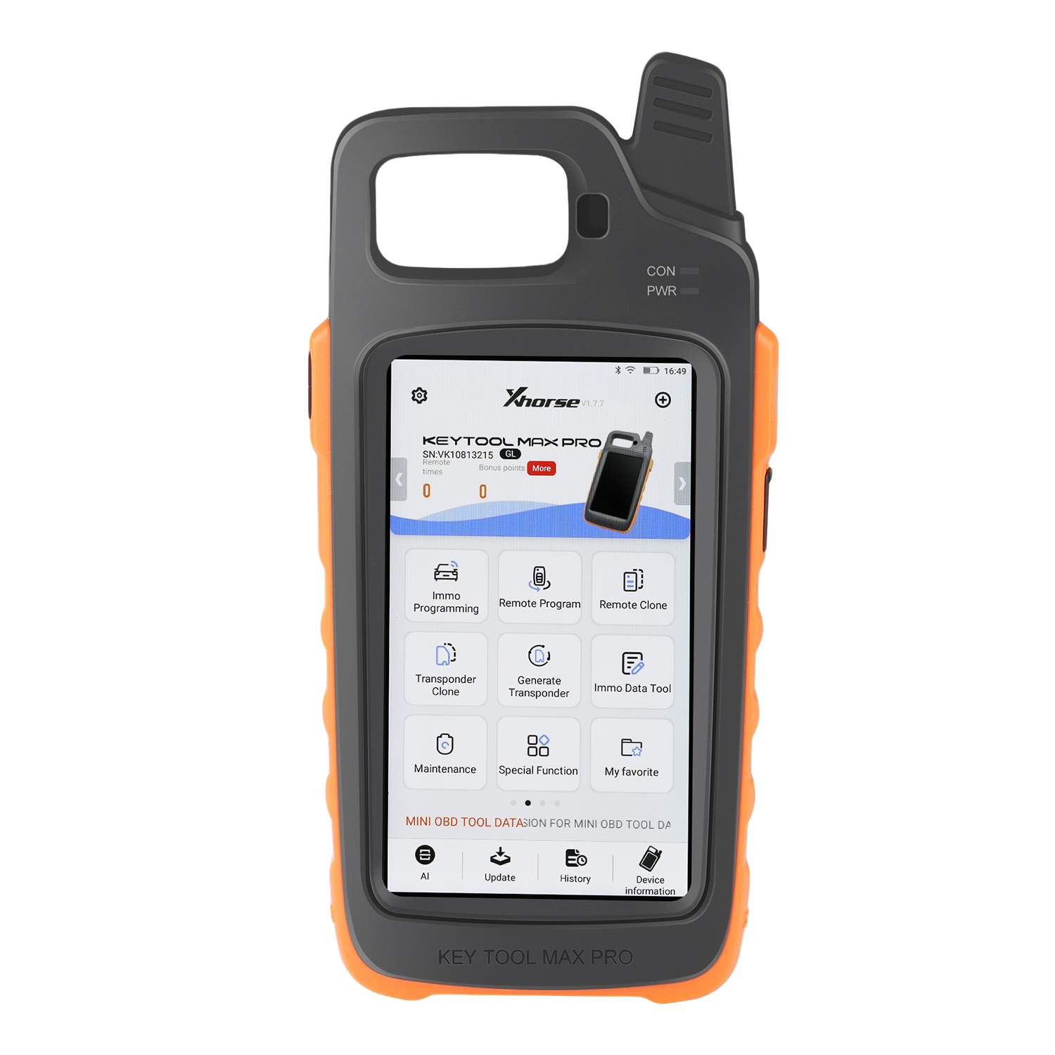Programador todo-en-uno Xhorse VVDI Key Tool Max Pro con soporte OBD y TPMS integrado