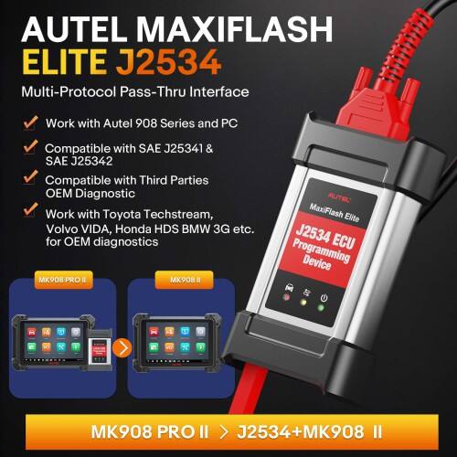 Tableta de diagnóstico automotriz Autel MaxiCOM MK908 PRO II