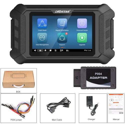 Herramienta de reinicio de airbag SRS y borrado de datos de colisión OBDSTAR P50 (modo BENCH / más de 15 500 unidades de control electrónico)