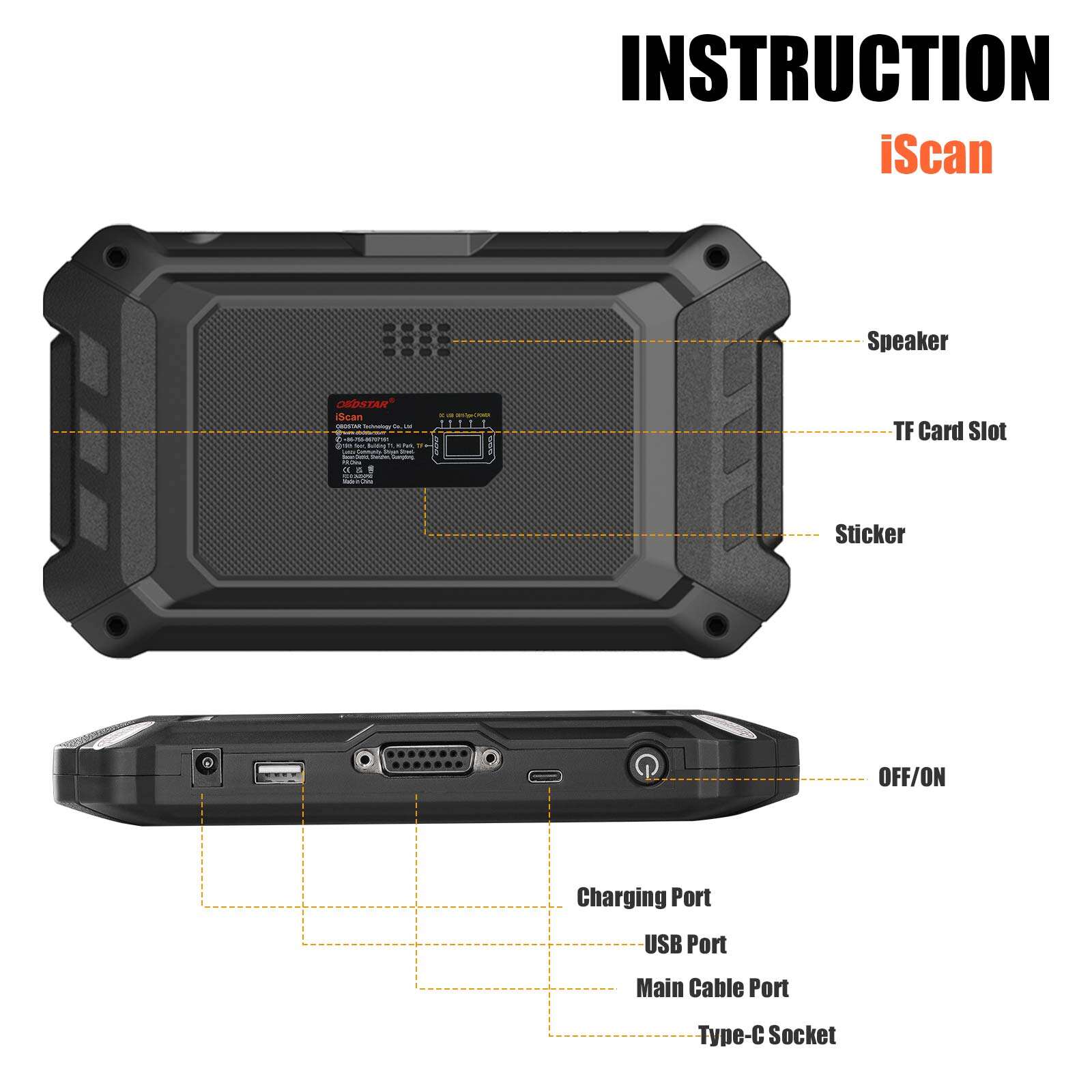 Escáner diagnóstico para motocicletas Aprilia OBDSTAR iScan y herramienta de programación de llaves (reinicio de servicio / sistema de inmovilizador)