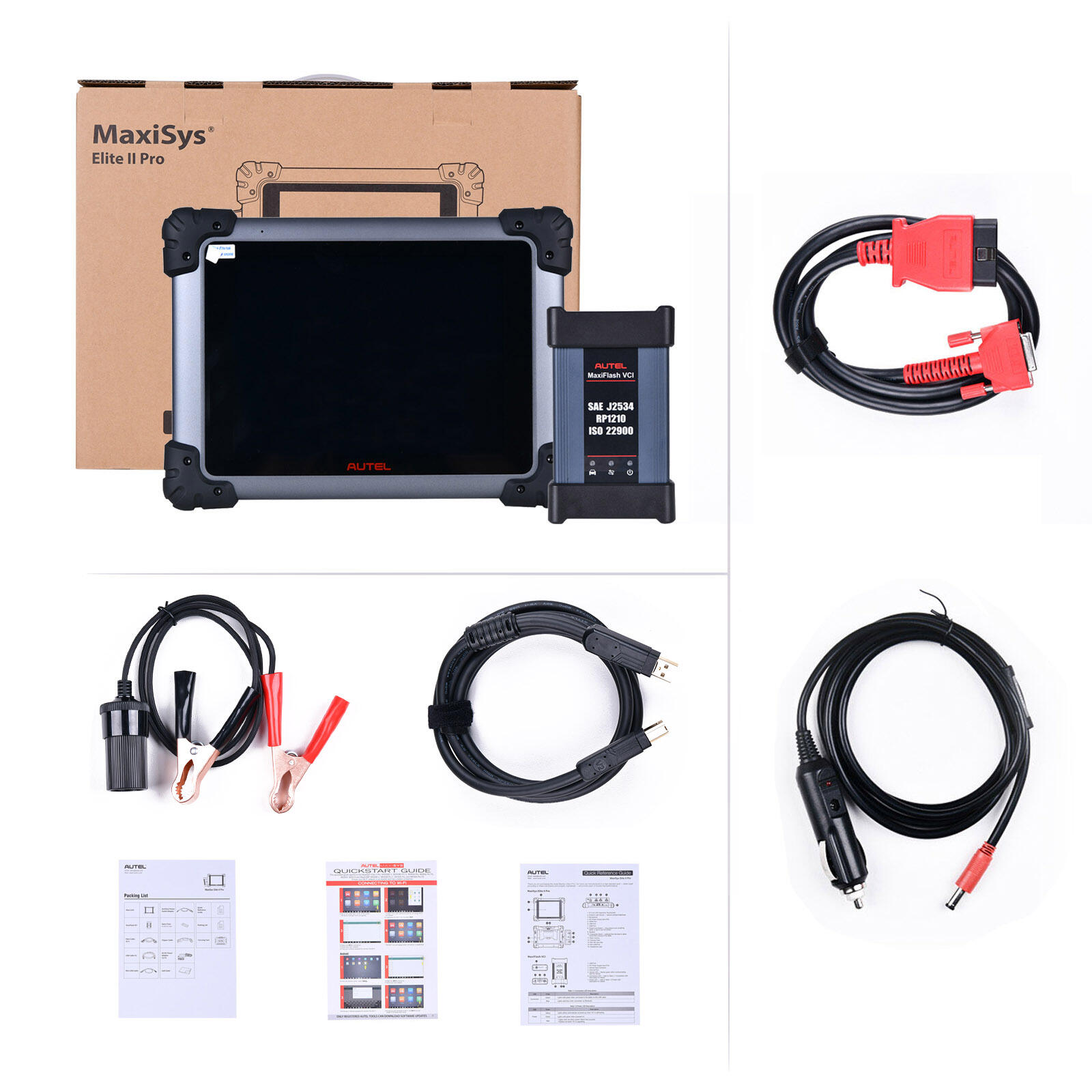 Escáner de diagnóstico Autel MaxiSys Elite II Pro con VCI J2534 (mapeo de topología / escaneo previo y posterior)