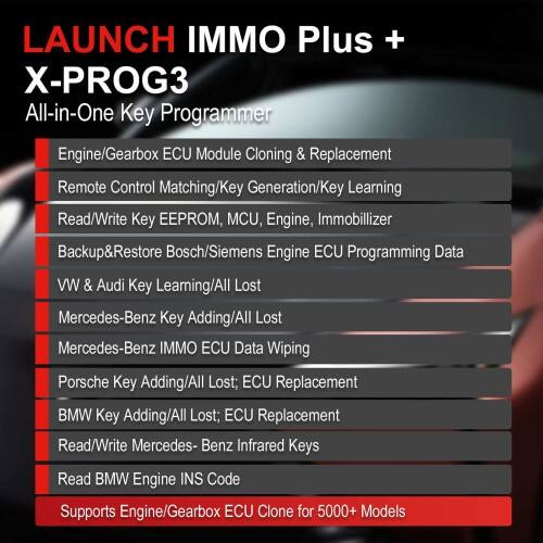 Programador de llaves automotrices LAUNCH X431 IMMO Plus