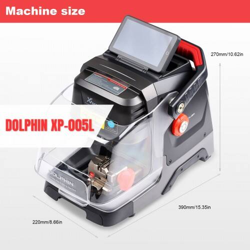 Máquina portátil de corte de llaves CNC Xhorse Dolphin II XP-005L (pantalla HD integrada y abrazadera M5)