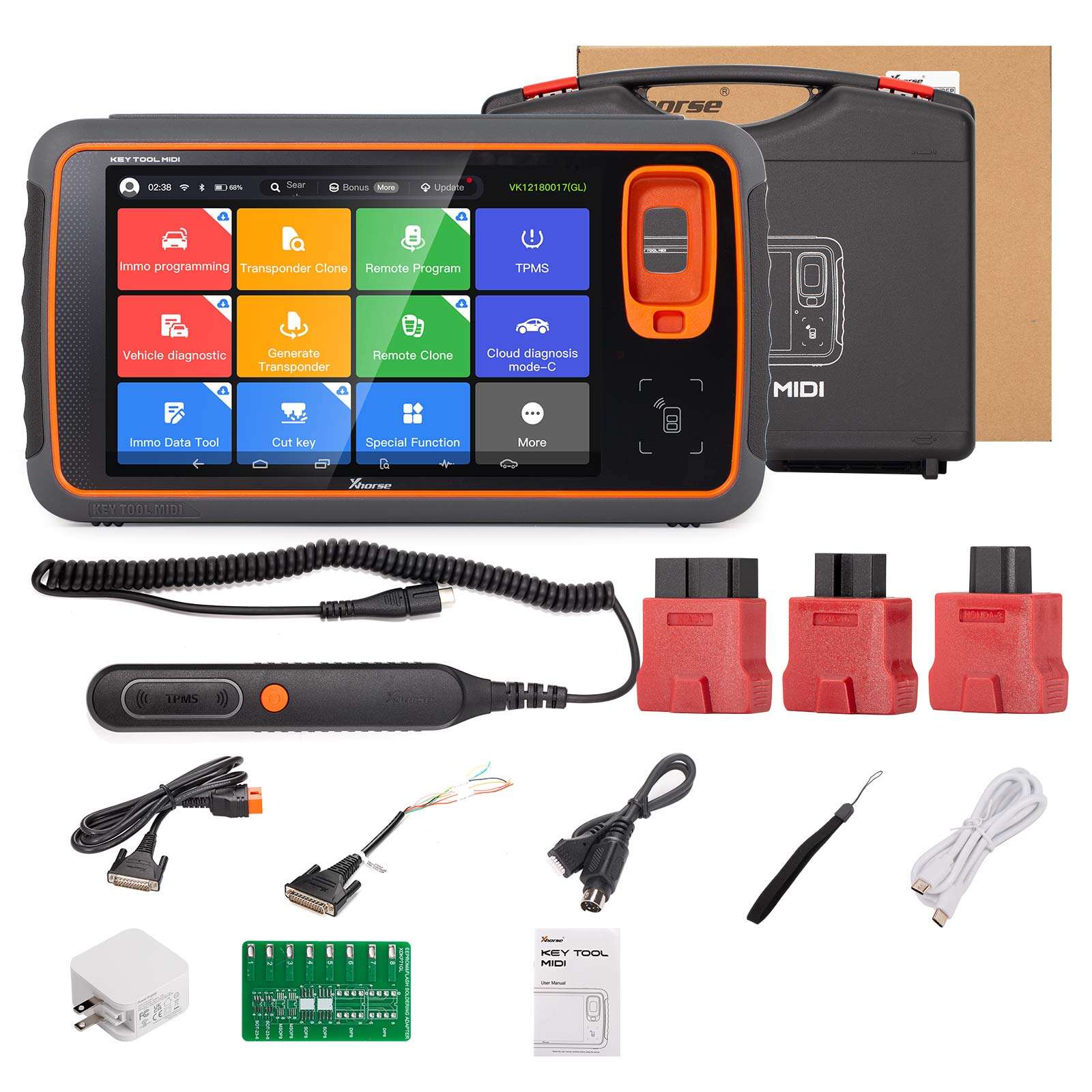 Herramienta de llaves Xhorse XDKMD0EN VVDI MIDI (versión básica), programador IMMO y TPMS 2-en-1 (incluye licencia ID48 de 96 bits)