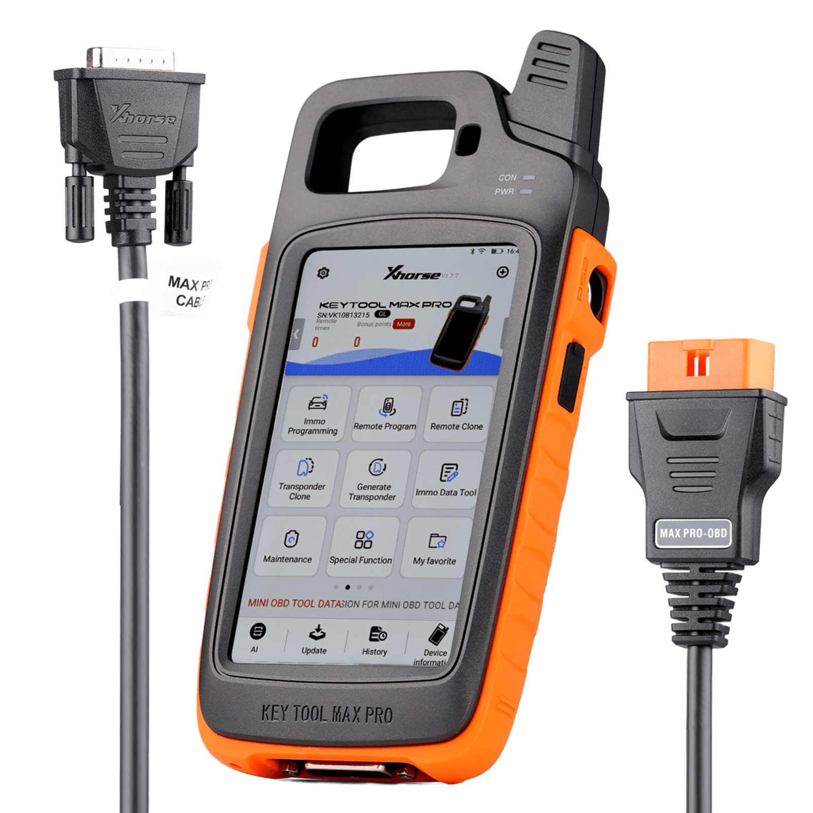Programador todo-en-uno Xhorse VVDI Key Tool Max Pro con soporte OBD y TPMS integrado