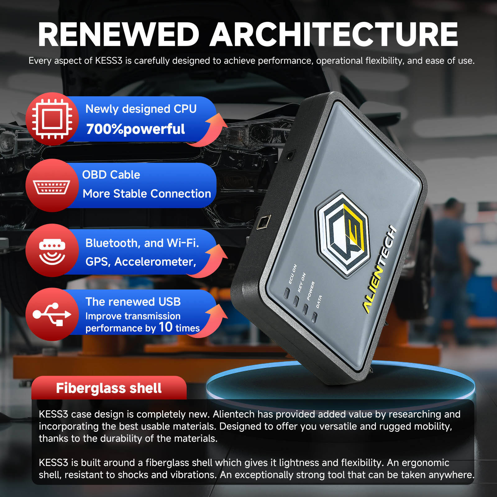 ALIENTECH KESS3 V3 Programador de ECU y TCU (herramienta de ajuste de chips por OBD / banco / arranque)