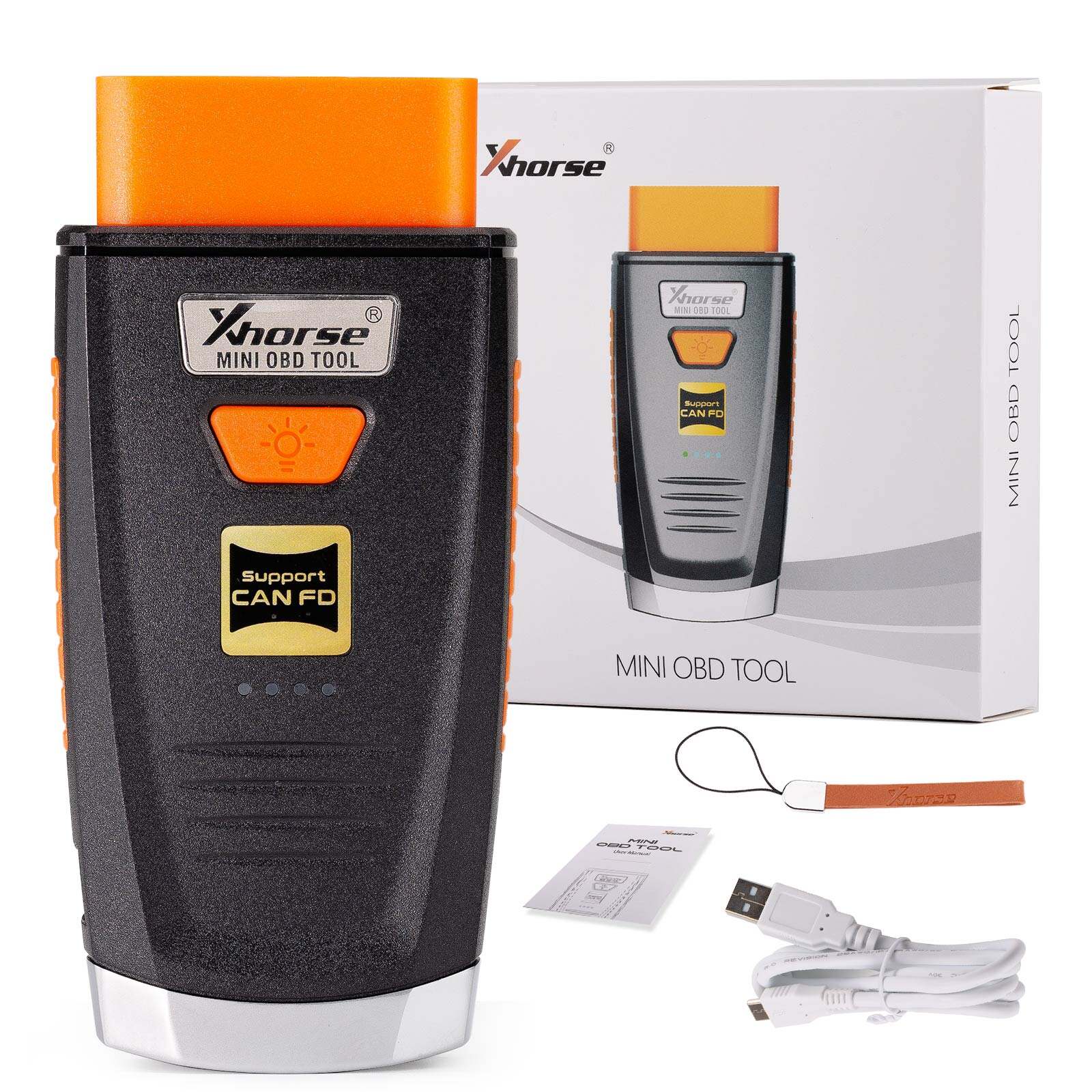 Herramienta Xhorse VVDI Mini OBD V2 inalámbrica para programación de llaves de sistema de inmovilizador (IMMO) con módulo CAN FD integrado XDMO20