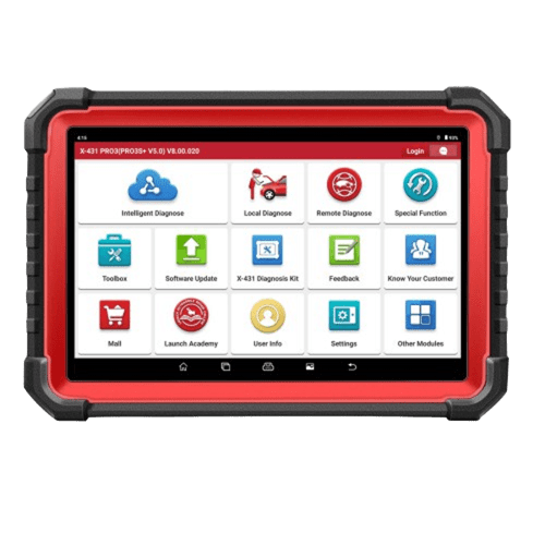 Escáner de diagnóstico bidireccional Launch X431 PRO3S+ V5.0 (mapa topológico / AutoAuth de FCA)
